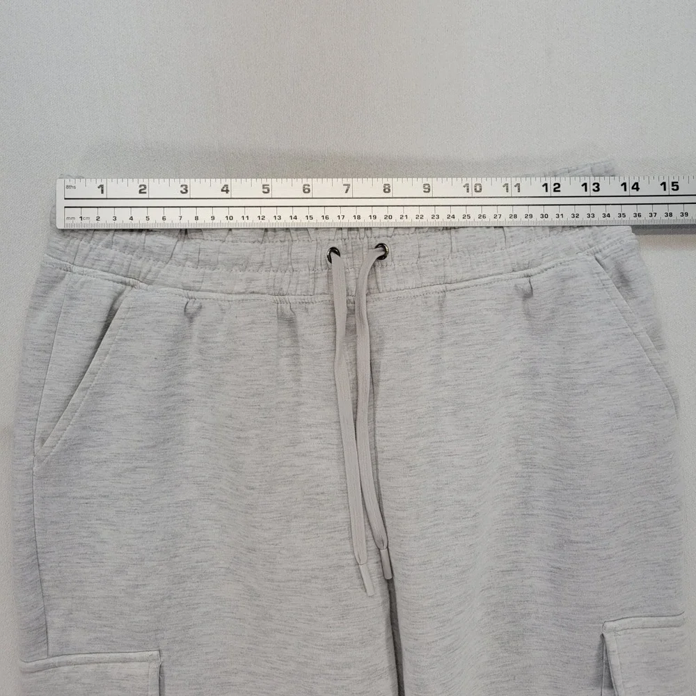 Yogalicious‎ Scuba Cascade Jogger Womens S Gray Athletic Cargo Sweatpants